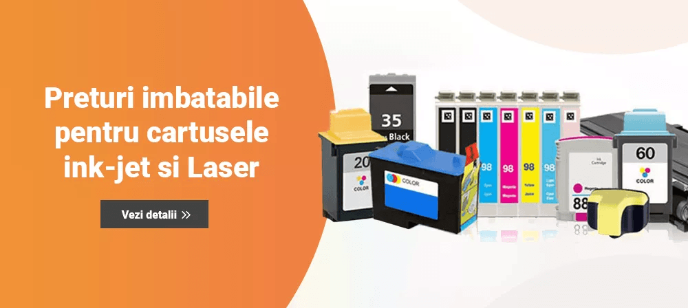 Preturi imbatabile pentru cartusele ink-jet si Laser