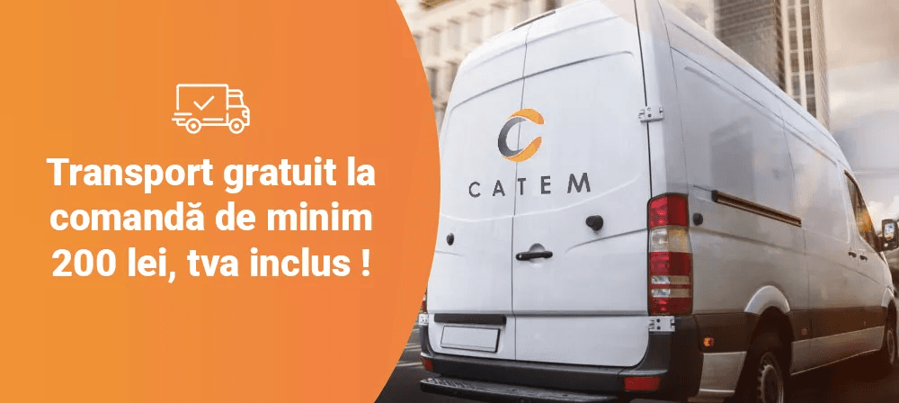 Transport gratuit la comanda de minim 200 lei, TVA inclus